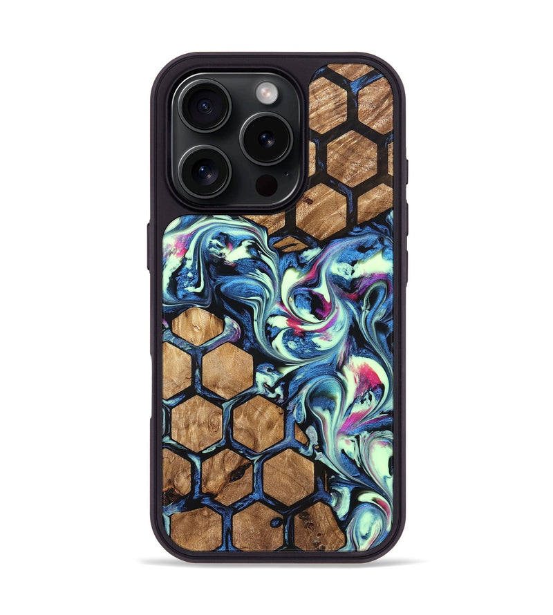 iPhone 16 Pro Wood Phone Case - Joretta (Pattern, 823665)