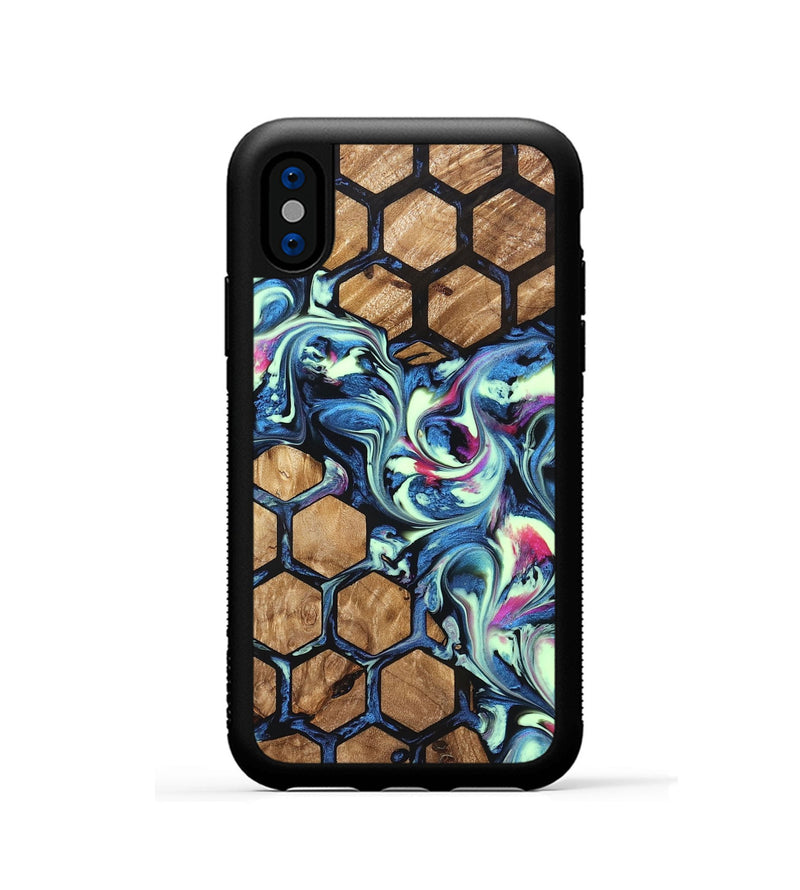 iPhone Xs Wood Phone Case - Joretta (Pattern, 823665)