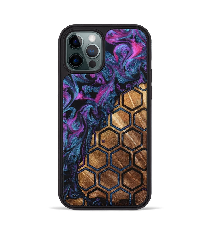 iPhone 12 Pro Wood Phone Case - Emilie (Pattern, 823671)