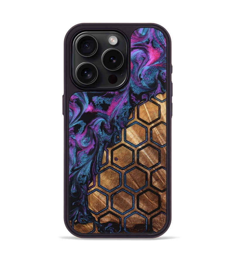 iPhone 15 Pro Wood Phone Case - Emilie (Pattern, 823671)