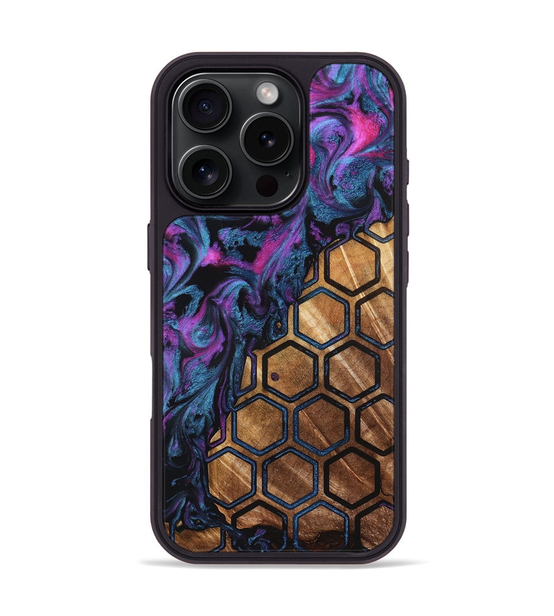 iPhone 16 Pro Wood Phone Case - Emilie (Pattern, 823671)