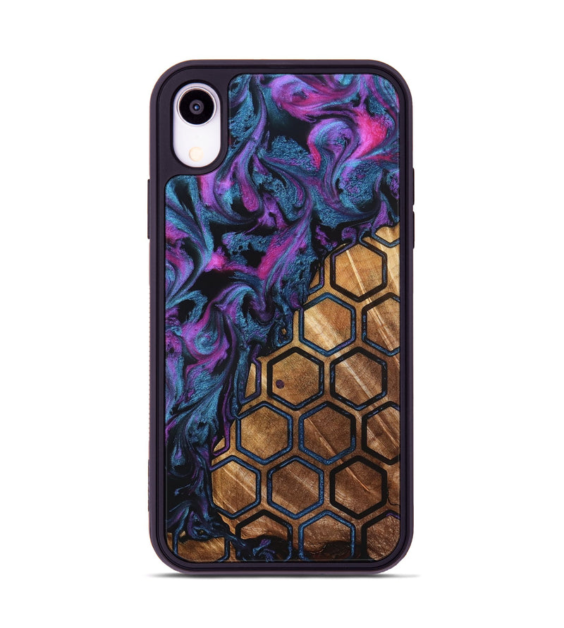 iPhone Xr Wood Phone Case - Emilie (Pattern, 823671)