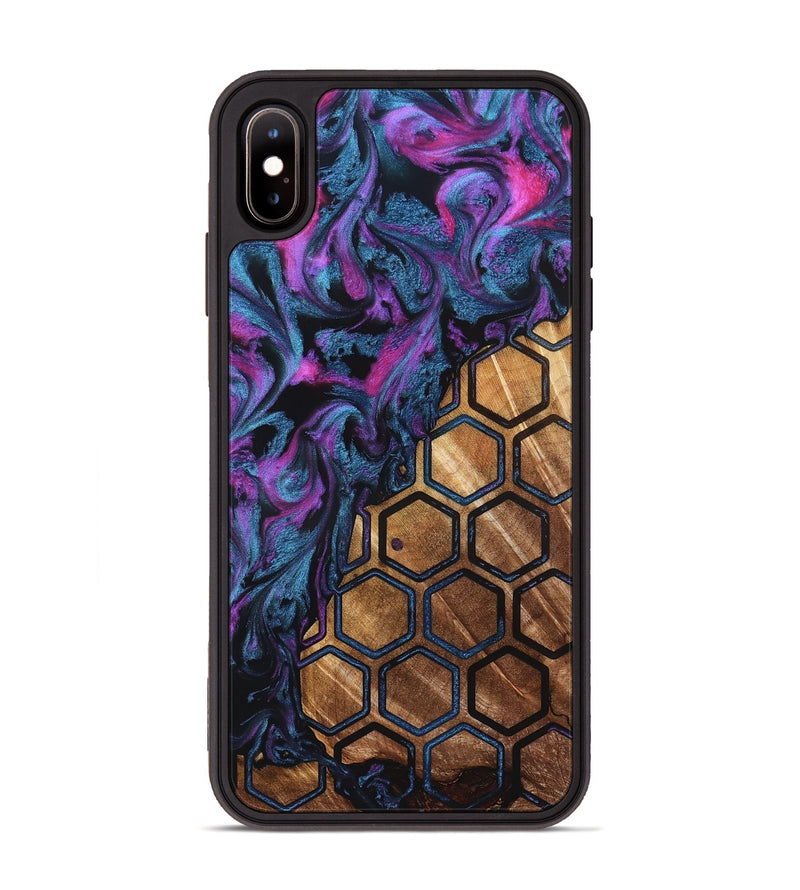 iPhone Xs Max Wood Phone Case - Emilie (Pattern, 823671)