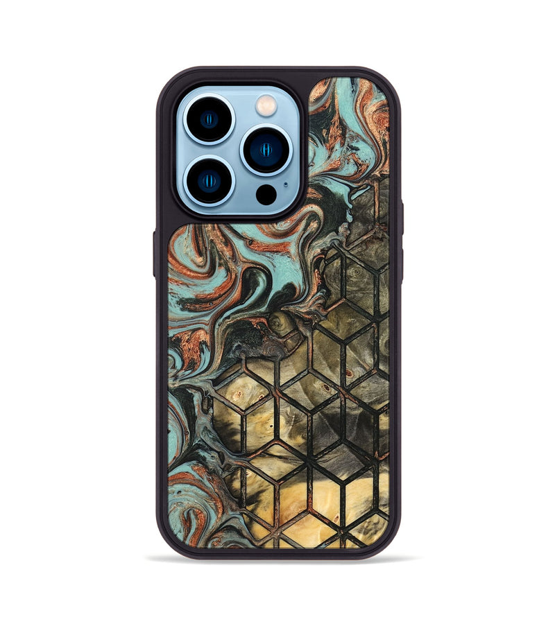iPhone 14 Pro Wood Phone Case - Sophia (Pattern, 823672)