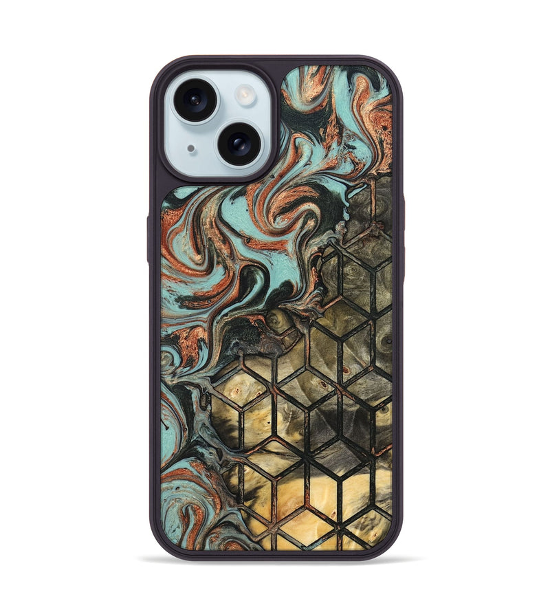 iPhone 15 Wood Phone Case - Sophia (Pattern, 823672)
