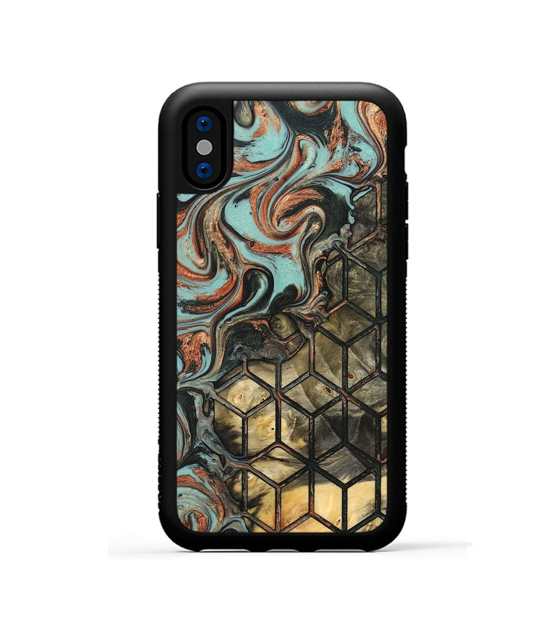iPhone Xs Wood Phone Case - Sophia (Pattern, 823672)