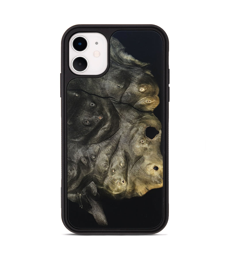 iPhone 11 Wood Phone Case - Cleta (Pure Black, 823682)