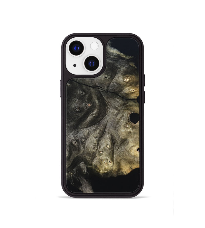 iPhone 13 mini Wood Phone Case - Cleta (Pure Black, 823682)