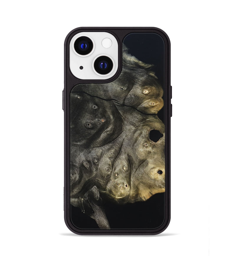 iPhone 13 Wood Phone Case - Cleta (Pure Black, 823682)