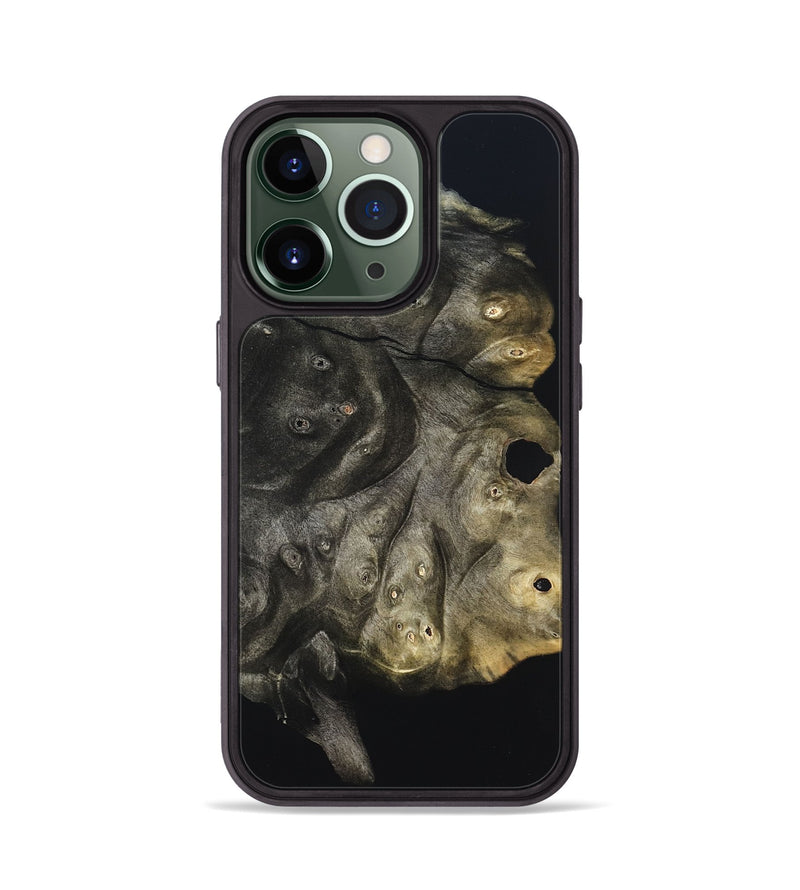 iPhone 13 Pro Wood Phone Case - Cleta (Pure Black, 823682)