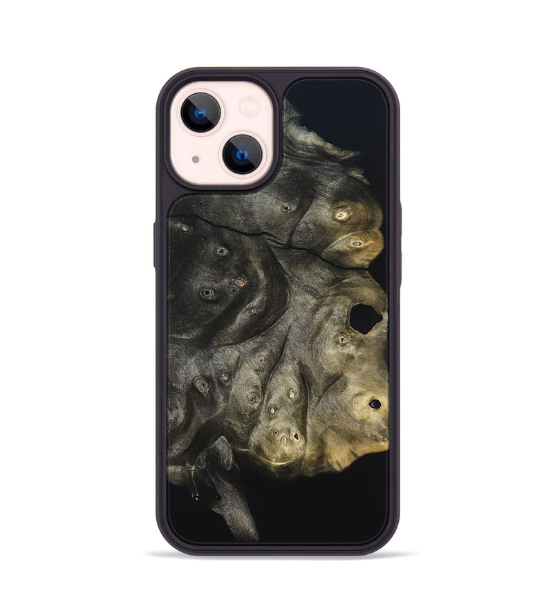 iPhone 14 Wood Phone Case - Cleta (Pure Black, 823682)