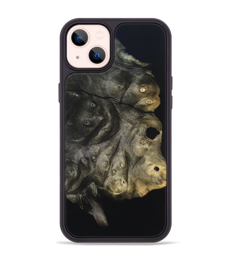 iPhone 14 Plus Wood Phone Case - Cleta (Pure Black, 823682)