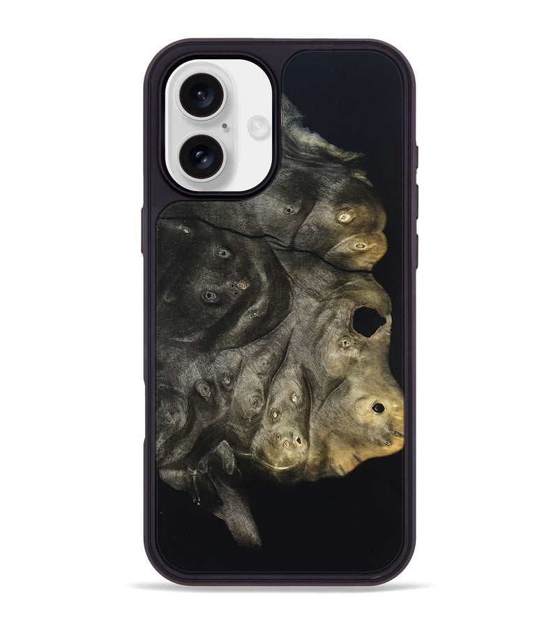 iPhone 16 Plus Wood Phone Case - Cleta (Pure Black, 823682)