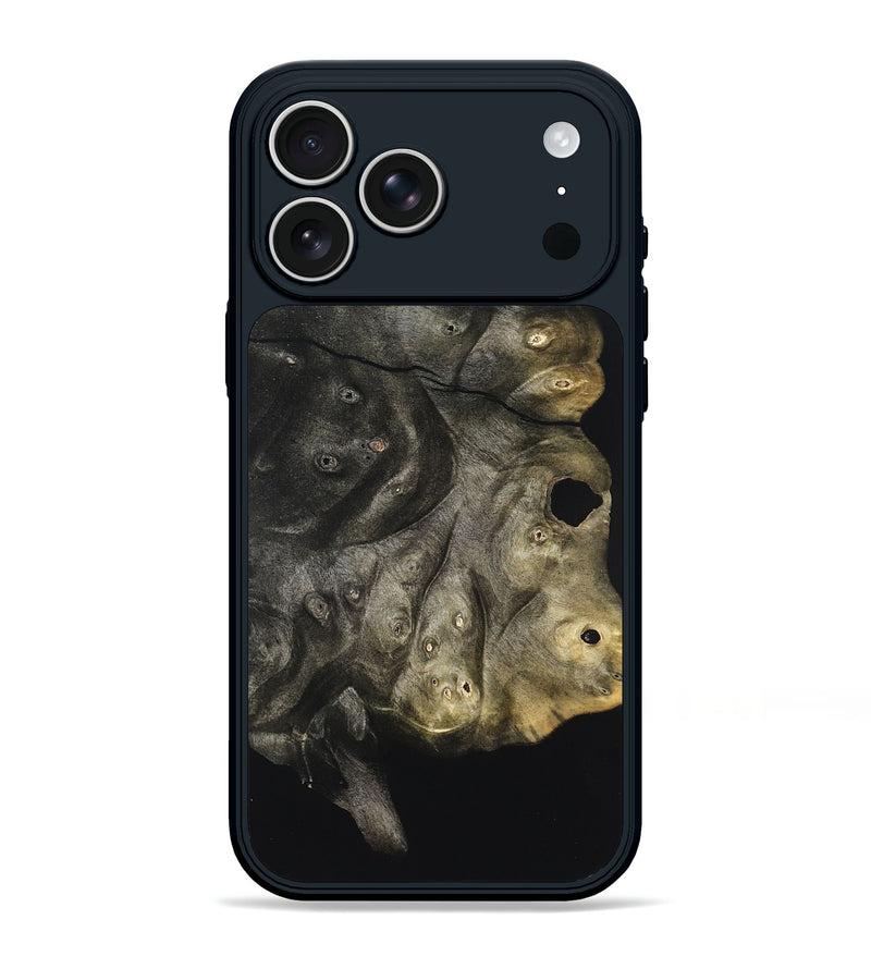 iPhone 17 Pro Max Wood Phone Case - Cleta (Pure Black, 823682)