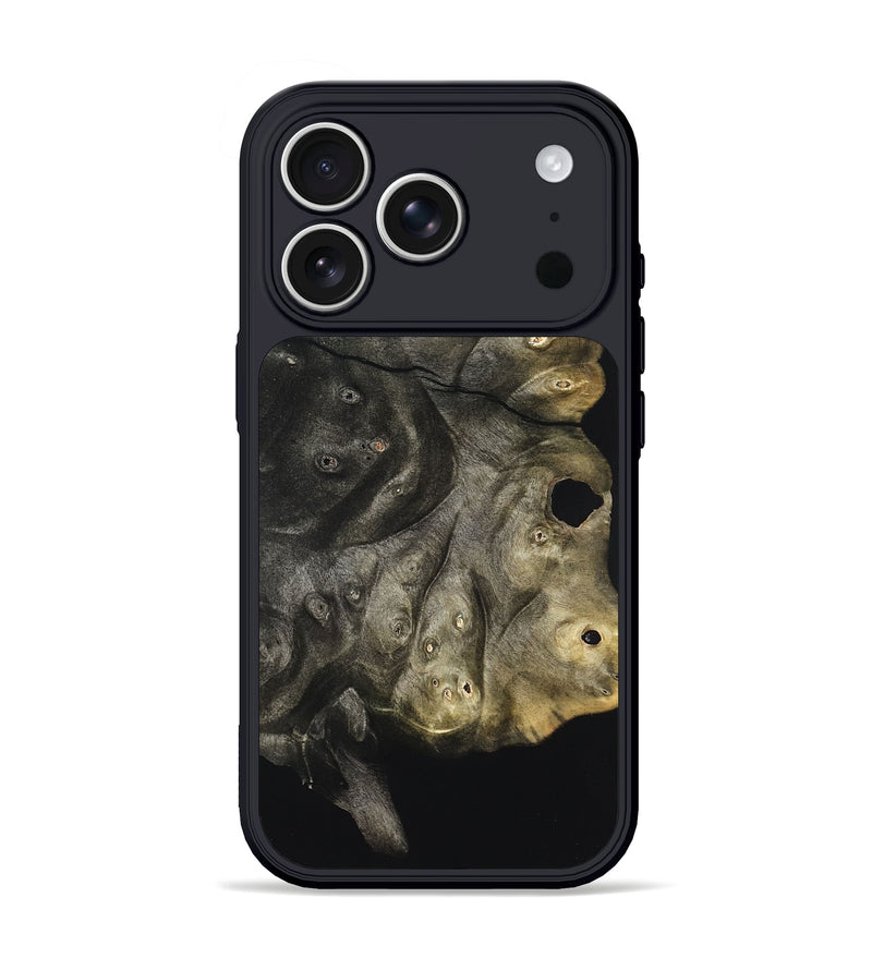 iPhone 17 Pro Wood Phone Case - Cleta (Pure Black, 823682)