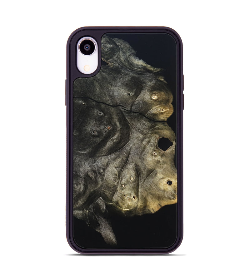 iPhone Xr Wood Phone Case - Cleta (Pure Black, 823682)