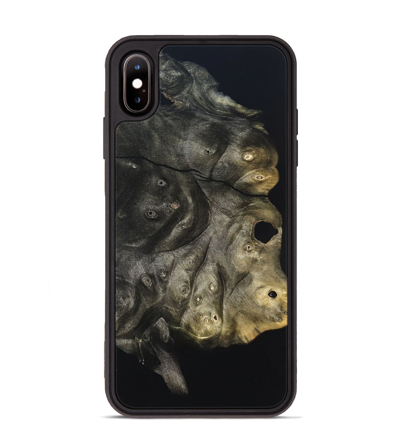 iPhone Xs Max Wood Phone Case - Cleta (Pure Black, 823682)