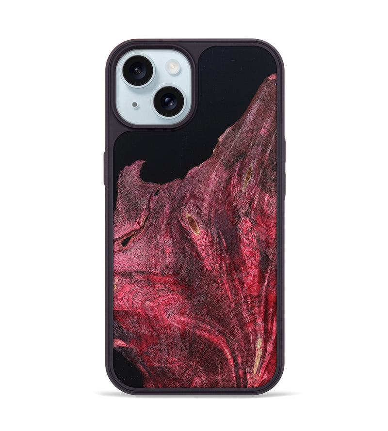 iPhone 15 Wood Phone Case - Riley (Wood Burl, 823687)