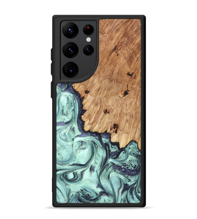 Galaxy S22 Ultra Wood Phone Case - Delmar (Green, 823689)