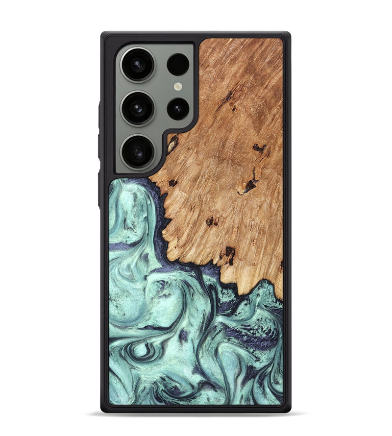Galaxy S24 Ultra Wood Phone Case - Delmar (Green, 823689)