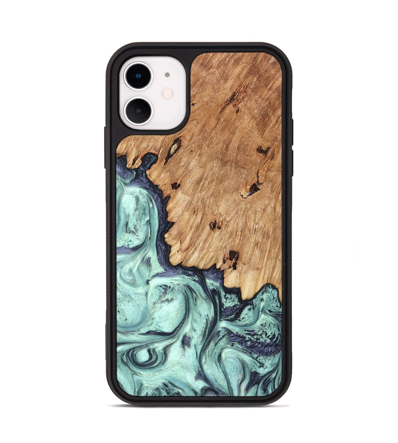 iPhone 11 Wood Phone Case - Delmar (Green, 823689)
