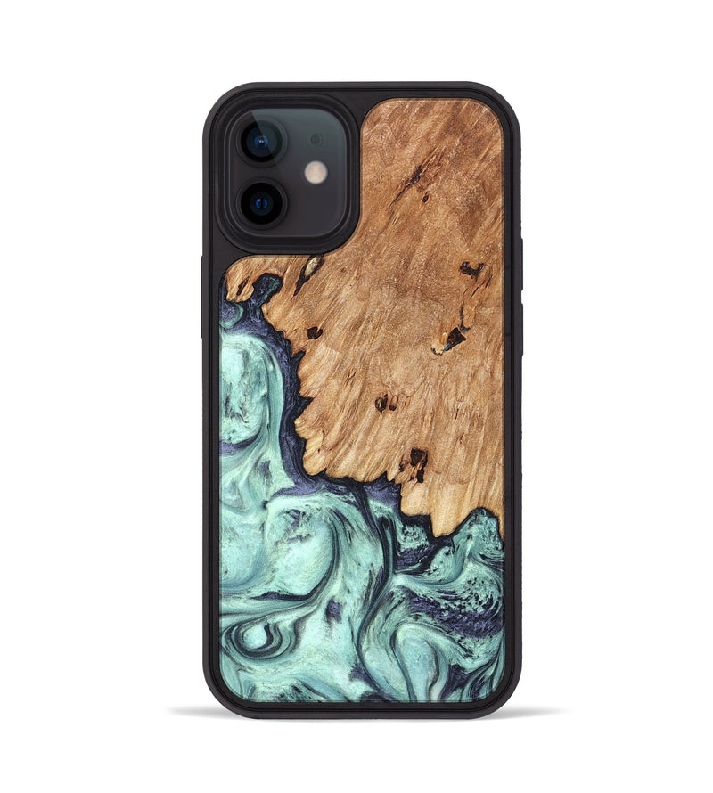iPhone 12 Wood Phone Case - Delmar (Green, 823689)