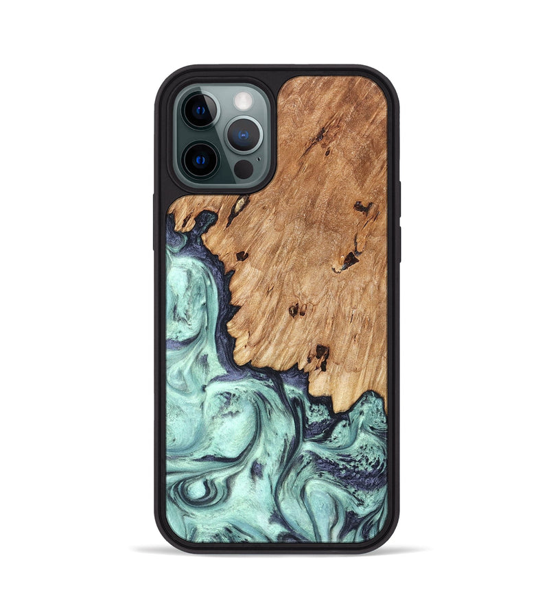 iPhone 12 Pro Wood Phone Case - Delmar (Green, 823689)