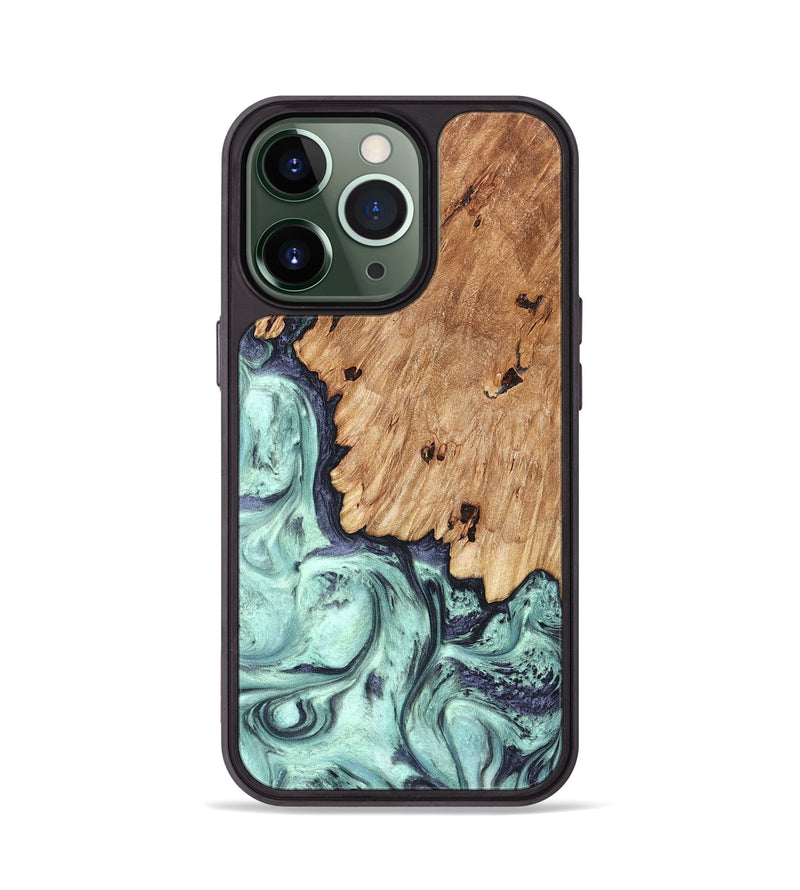 iPhone 13 Pro Wood Phone Case - Delmar (Green, 823689)