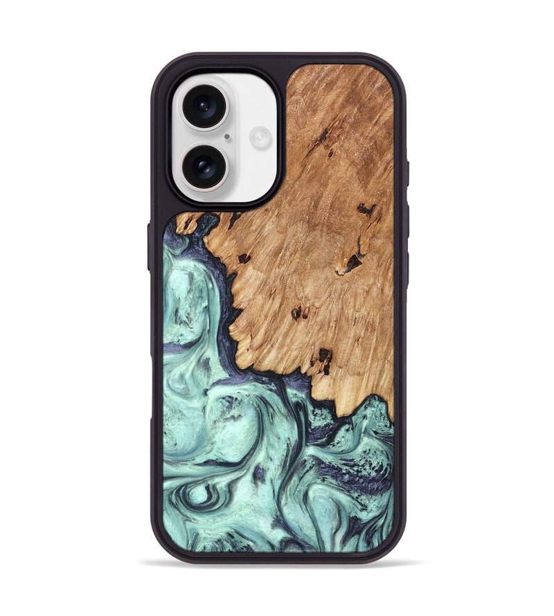 iPhone 17 Wood Phone Case - Delmar (Green, 823689)