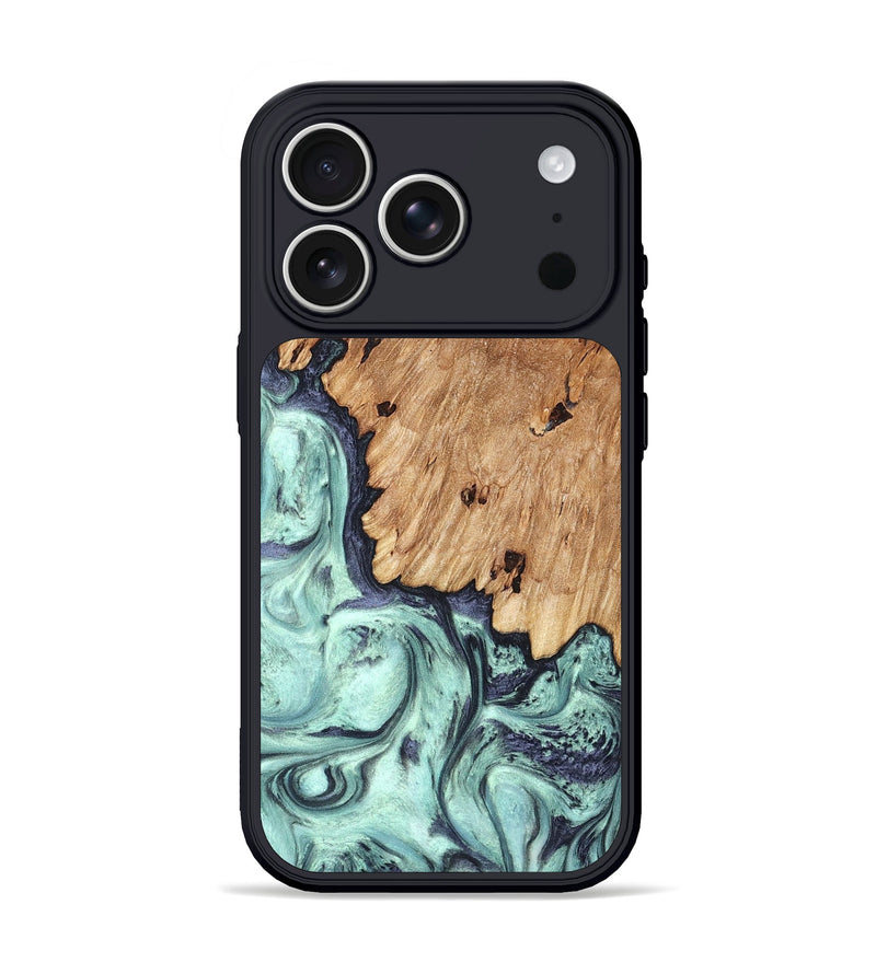 iPhone 17 Pro Wood Phone Case - Delmar (Green, 823689)