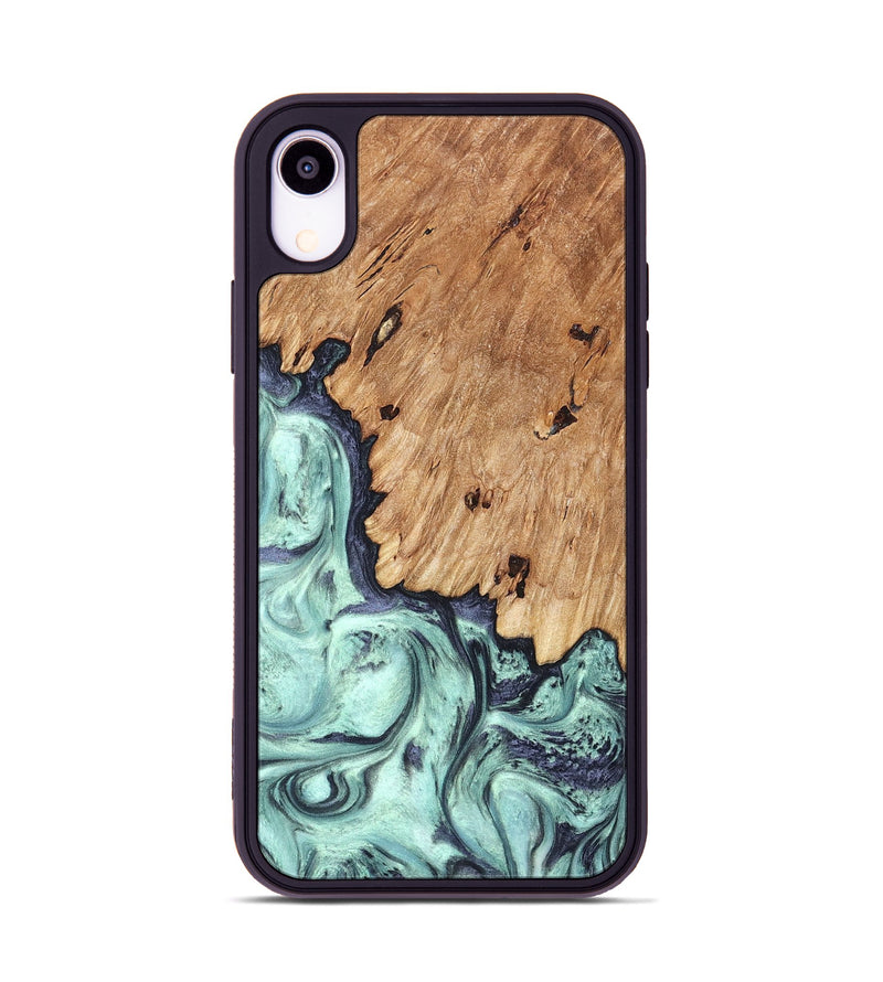 iPhone Xr Wood Phone Case - Delmar (Green, 823689)