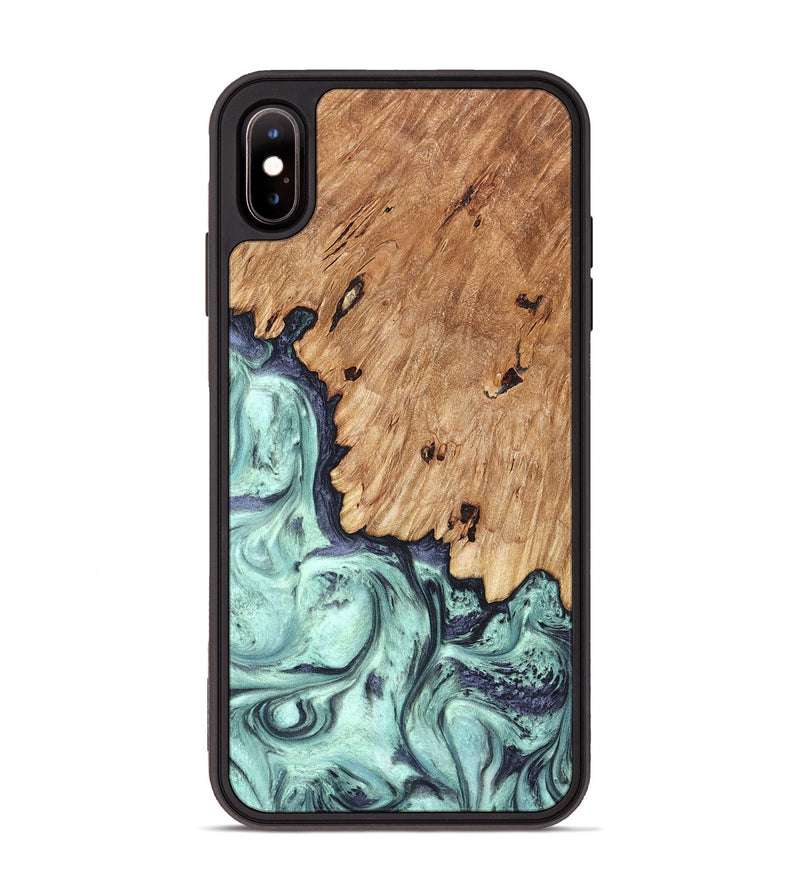 iPhone Xs Max Wood Phone Case - Delmar (Green, 823689)