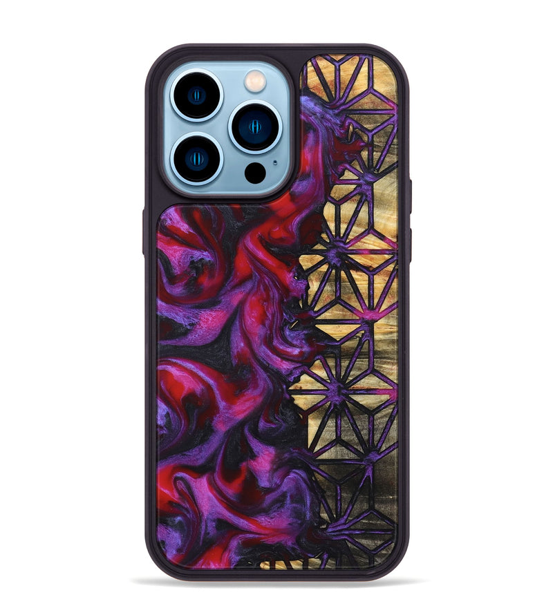 iPhone 14 Pro Max Wood Phone Case - Dana (Pattern, 823691)