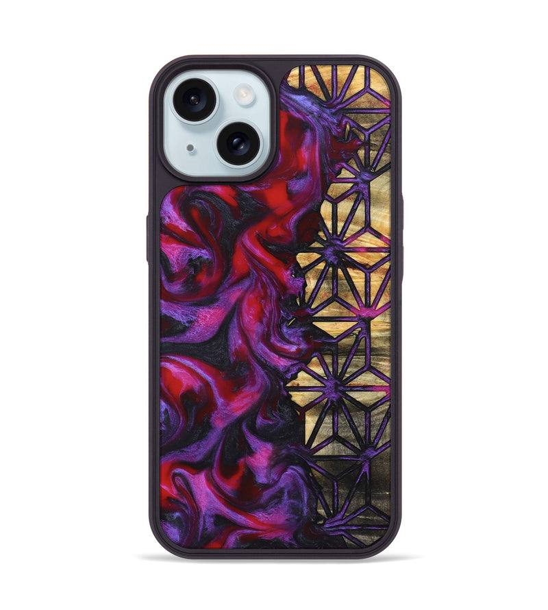 iPhone 15 Wood Phone Case - Dana (Pattern, 823691)