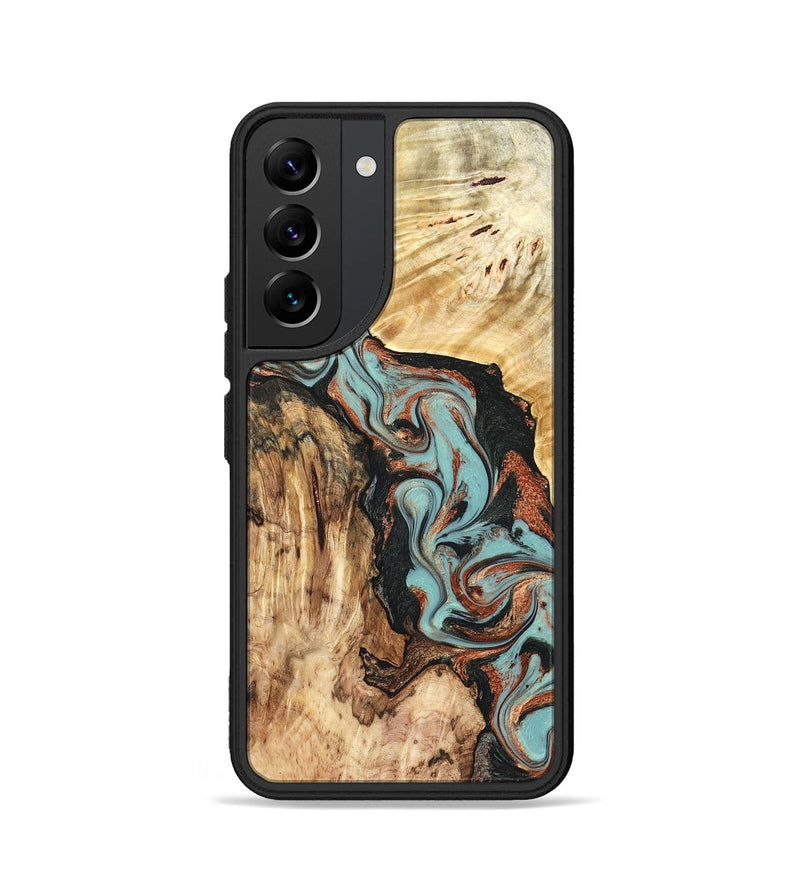 Galaxy S22 Wood Phone Case - Stefani (Green, 823694)