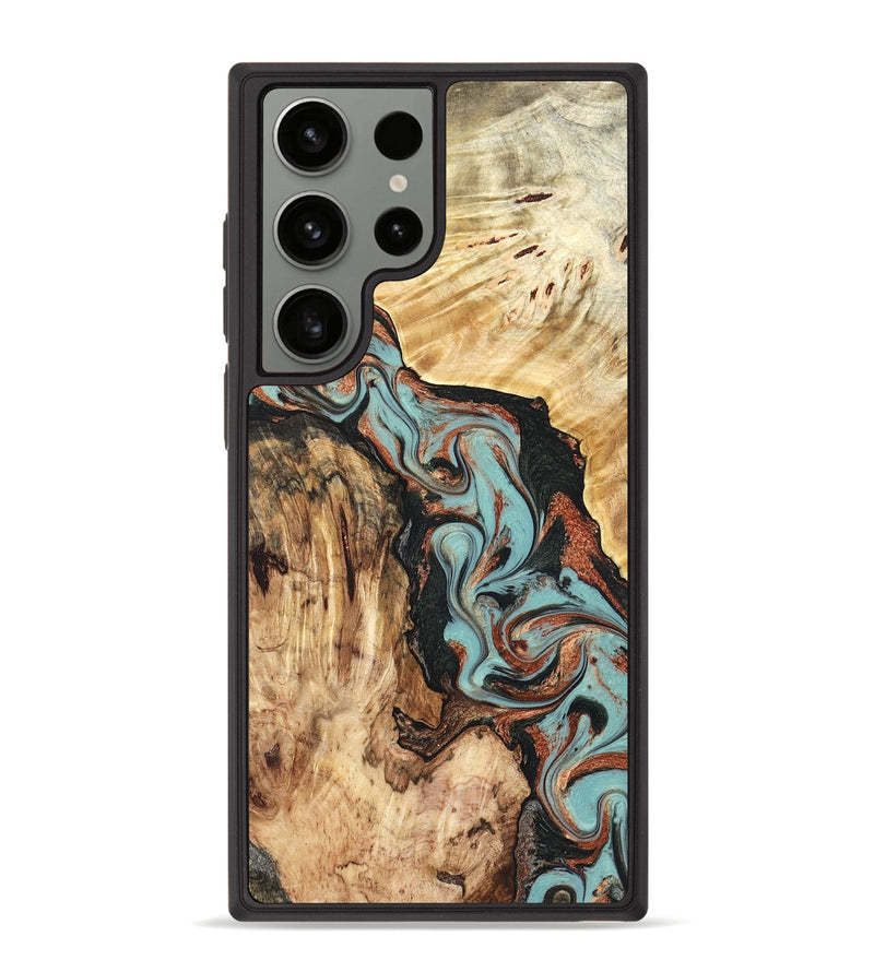 Galaxy S23 Ultra Wood Phone Case - Stefani (Green, 823694)