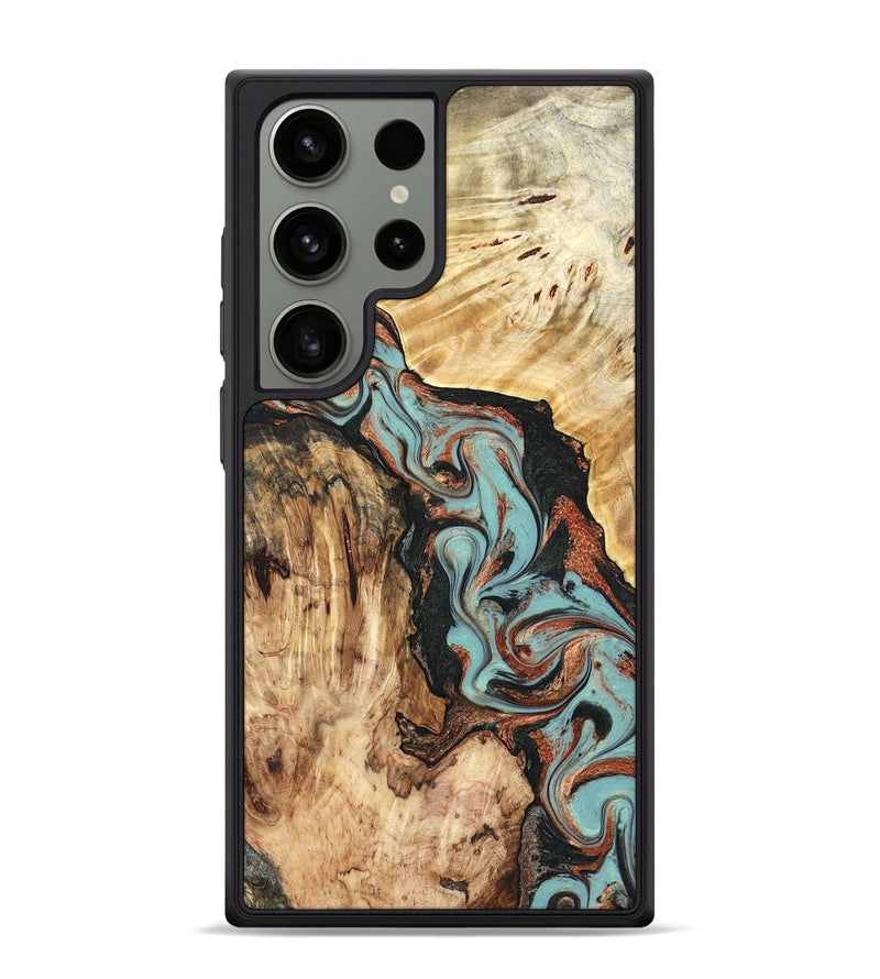 Galaxy S24 Ultra Wood Phone Case - Stefani (Green, 823694)