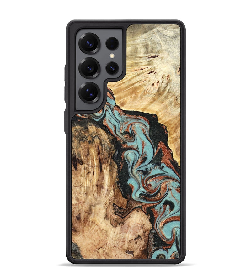 Galaxy S25 Ultra Wood Phone Case - Stefani (Green, 823694)
