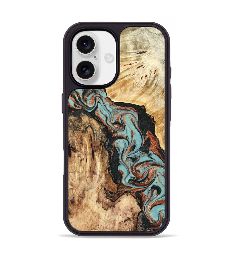 iPhone 17 Wood Phone Case - Stefani (Green, 823694)