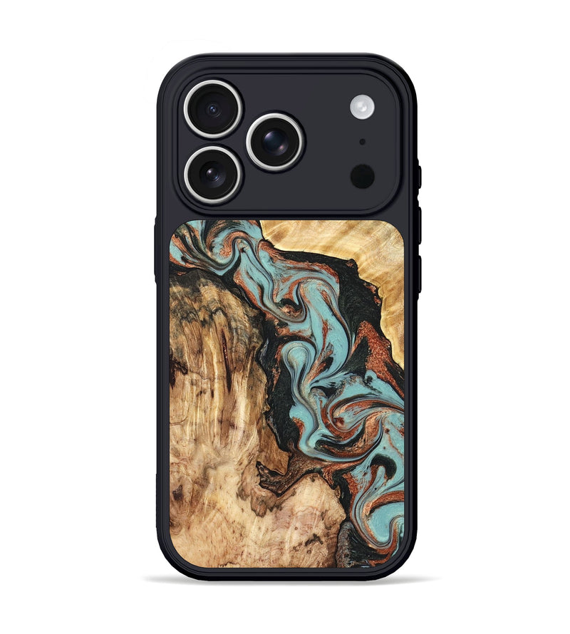 iPhone 17 Pro Wood Phone Case - Stefani (Green, 823694)