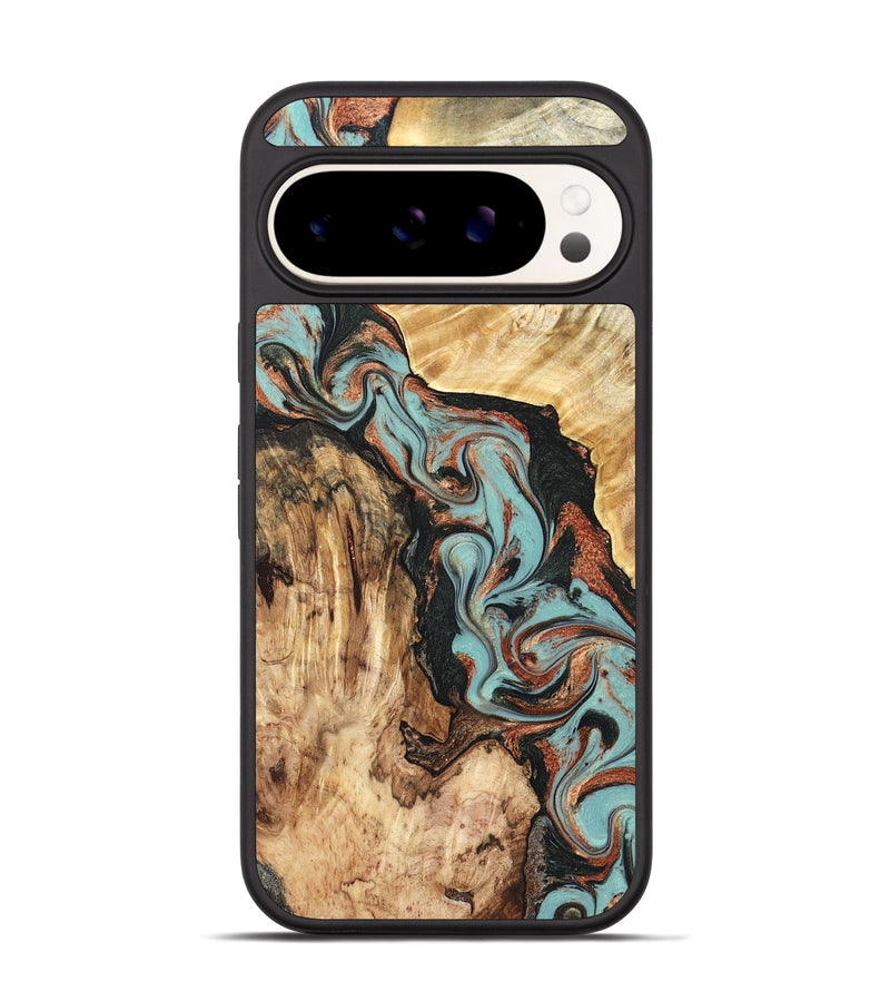 Pixel 9 Pro Wood Phone Case - Stefani (Green, 823694)