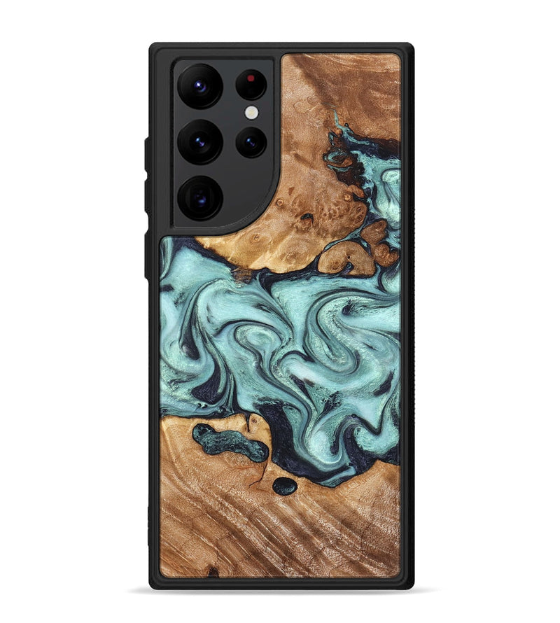 Galaxy S22 Ultra Wood Phone Case - Clint (Green, 823695)
