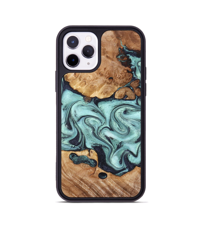 iPhone 11 Pro Wood Phone Case - Clint (Green, 823695)