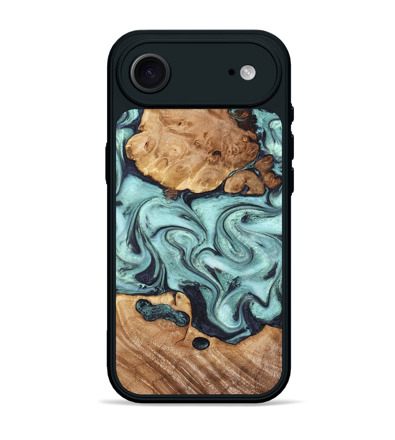 iPhone 17 Air Wood Phone Case - Clint (Green, 823695)
