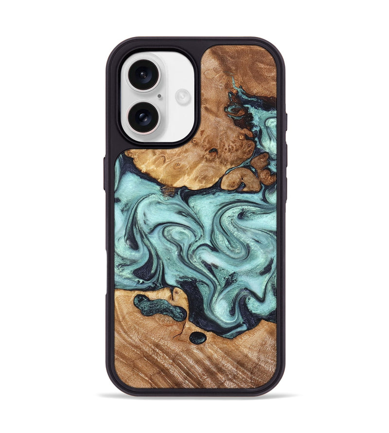 iPhone 17 Wood Phone Case - Clint (Green, 823695)