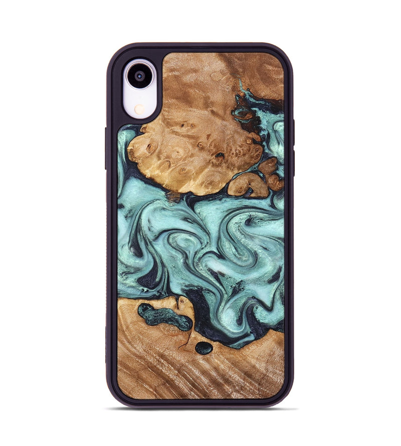 iPhone Xr Wood Phone Case - Clint (Green, 823695)