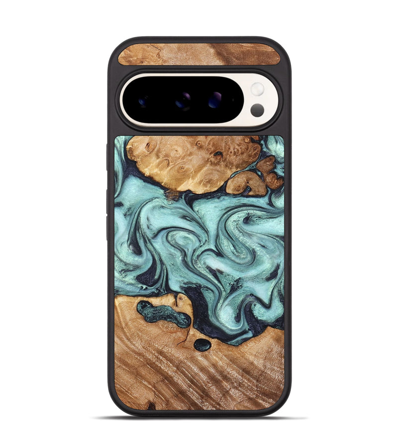 Pixel 9 Pro Wood Phone Case - Clint (Green, 823695)