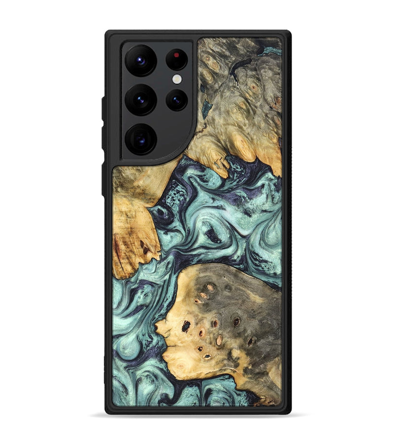 Galaxy S22 Ultra Wood Phone Case - Marcus (Green, 823697)