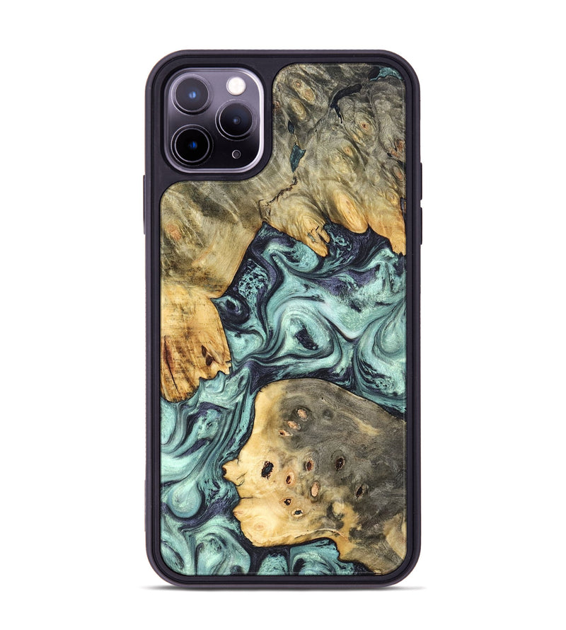 iPhone 11 Pro Max Wood Phone Case - Marcus (Green, 823697)