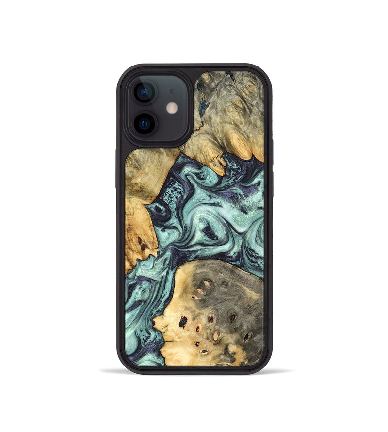 iPhone 12 mini Wood Phone Case - Marcus (Green, 823697)